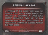 2015 TOPPS STAR WARS The Force Awakens ADMIRAL ACKBAR GOLD Parallel 091/100