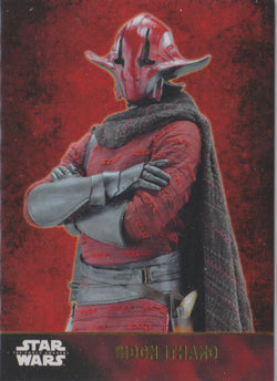 2015 TOPPS STAR WARS The Force Awakens Sidon Ithano GOLD Parallel 017/100