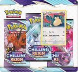 Pokemon TCG Sword and Shield 6 Chilling Reign Three Booster Blister [IN STOCK]