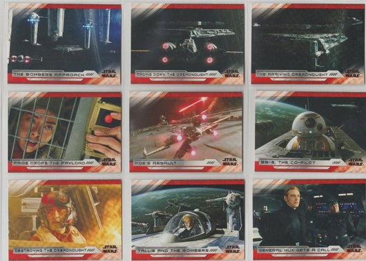2018 TOPPS STAR WARS THE LAST JEDI SERIES 2 COMPLETE BASE SET 100 CARDS