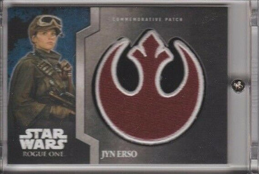 STAR WARS - Rogue One Mission Briefing Patch Card - Jyn Erso #MP-1