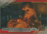 2018 TOPPS STAR WARS THE LAST JEDI Dinner with the Porgs Silver Parallel 24/25
